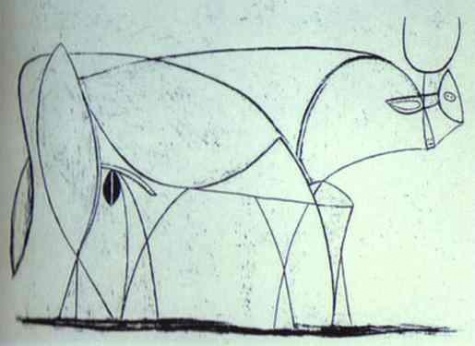 Picasso Bull, plate IX 1946